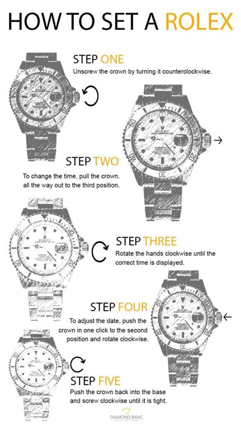 how to set a rolex new watch|Rolex watch manual.